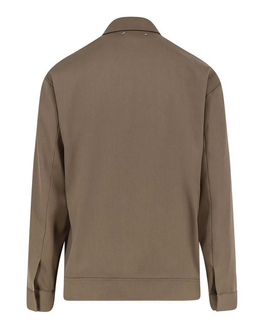 Golden Goose Deluxe Brand Brown Coach Jacket for men