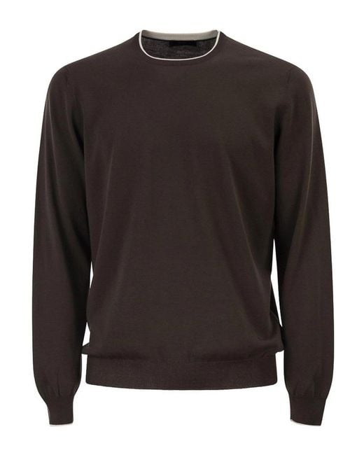 Fay Black Knit Sweater for men