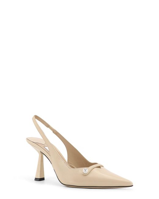 Jimmy Choo White Amita 85 Deccollet