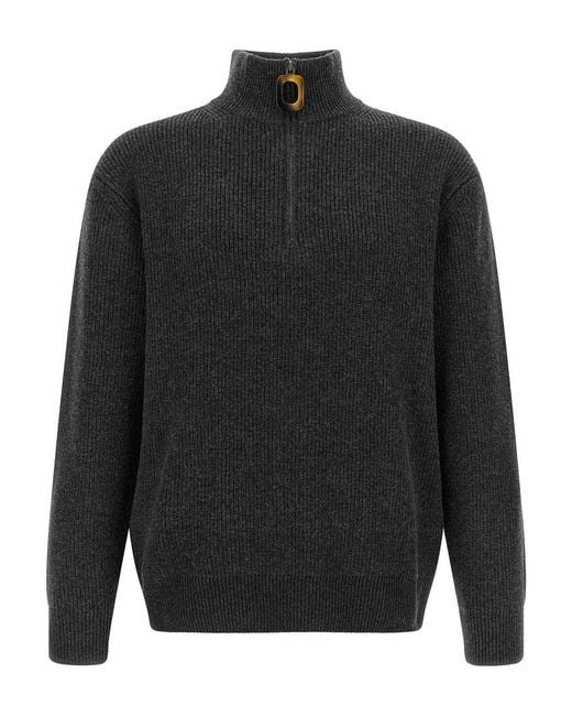 J.W. Anderson Gray Half-Zip Sweater for men