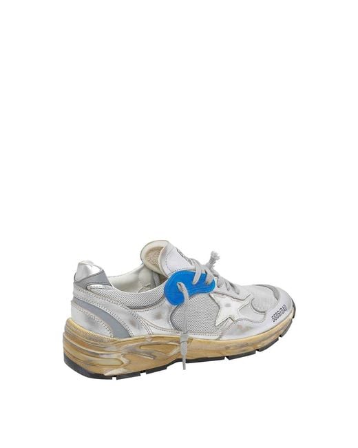 Golden Goose Deluxe Brand Blue Running Dad-Star Sneakers for men