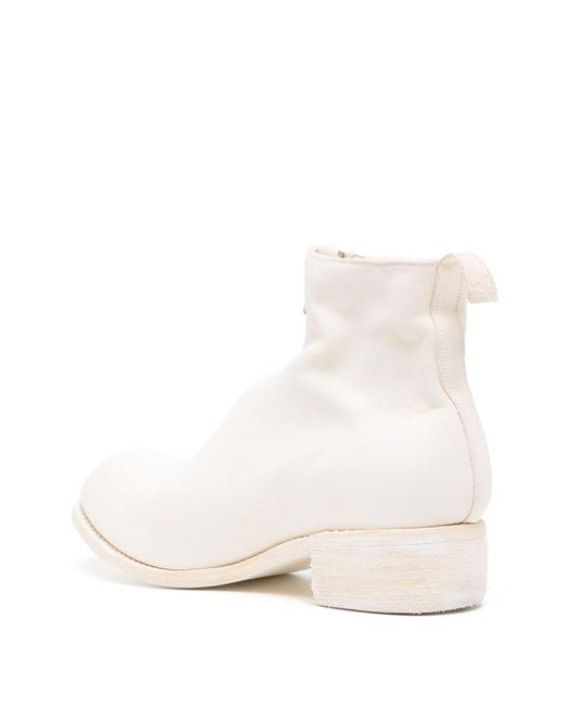 Guidi Natural Horse Leather Ankle Boots