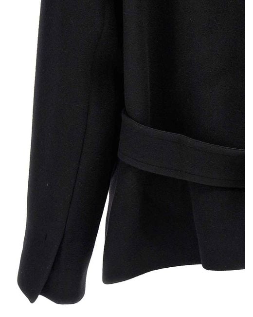 Jacquemus Black Le Caban Caruso' Coat
