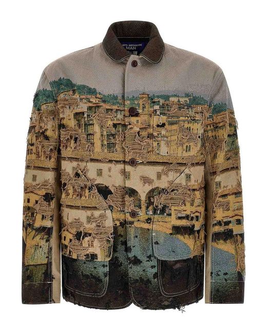 Junya Watanabe Multicolor Jacquard Square Jacket for men
