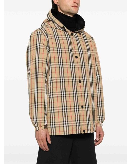 Burberry Natural Check Nylon Reversible Jacket for men
