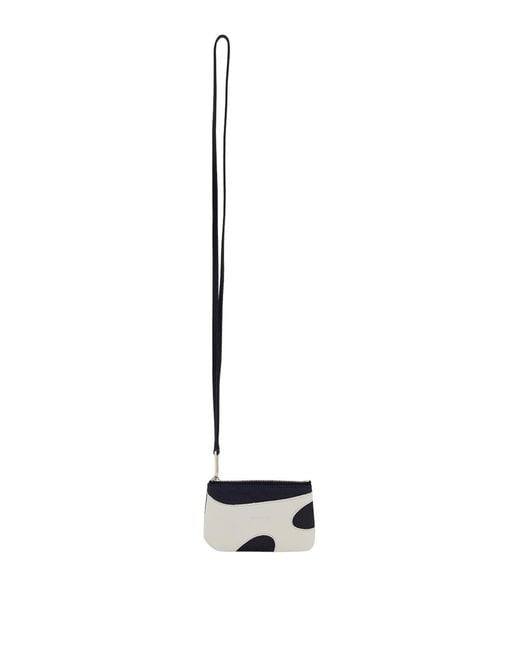 Ferragamo White Leather Card Holder for men