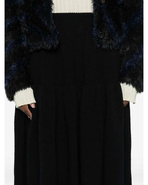 Dries Van Noten Black Telma 2707 Skirt