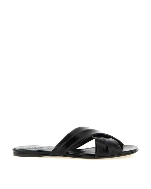 Khaite Black Liria Sandals