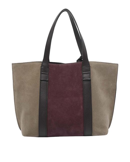 Hogan Brown Script Small Handbag