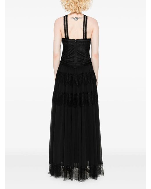 ERMANNO FIRENZE Black Midi Dress