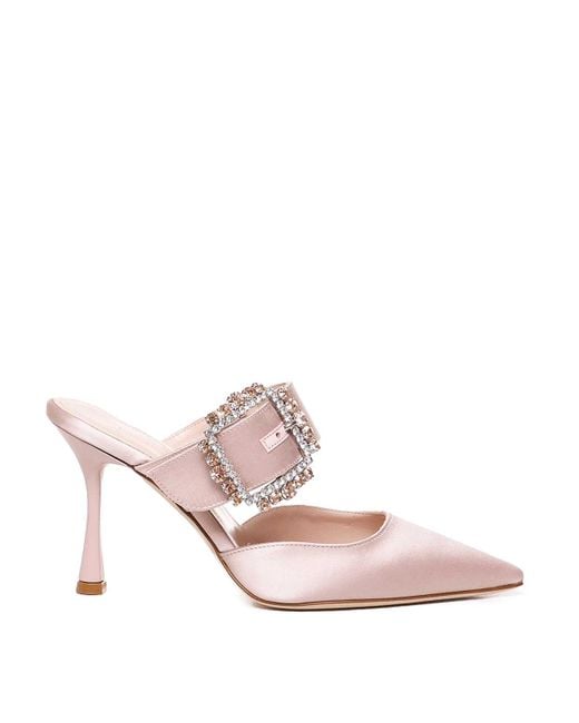 Giuliano Galiano Pink Alena Mules