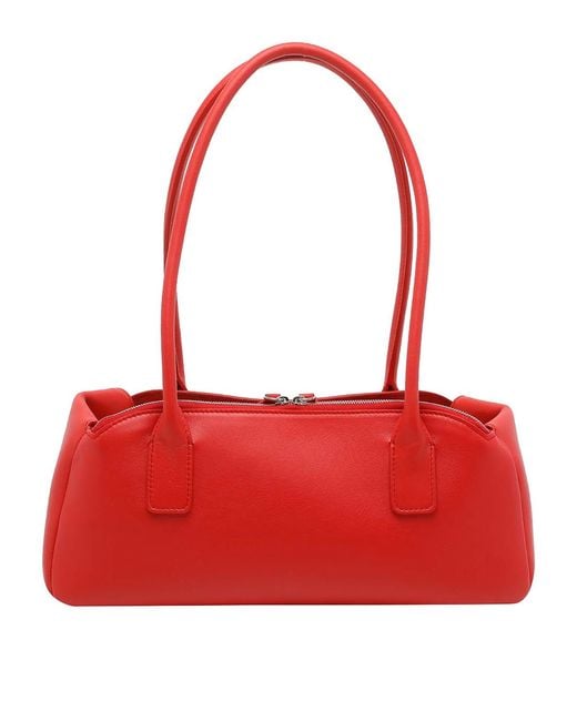 Courreges Red Strip Naplack Shoulder Bag
