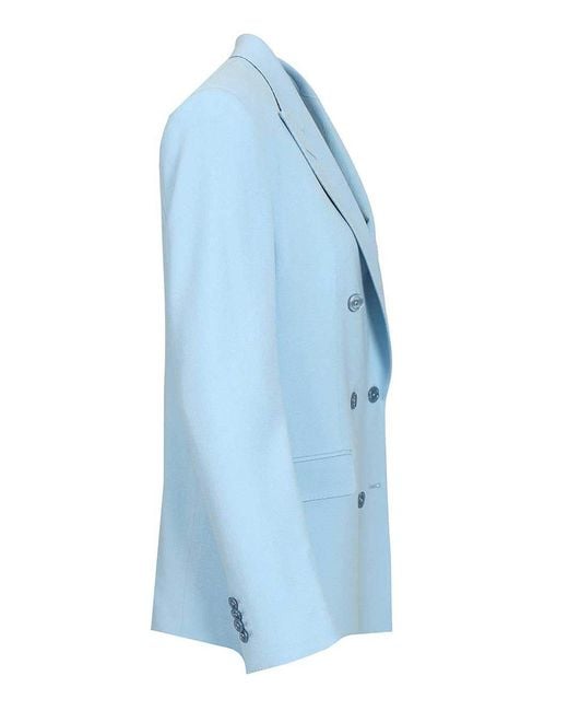 Tagliatore Blue Oversized Blazer