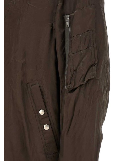 Rick Owens Brown Classic Flight Bomber Jacket for men