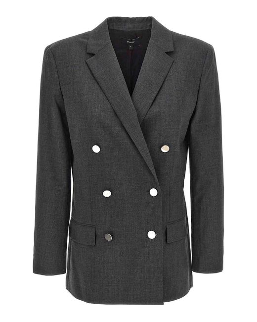 Theory Black Boxy' Blazer