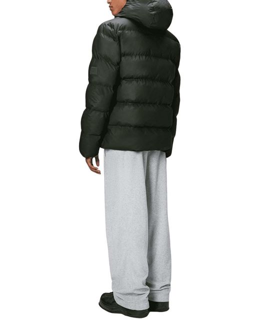 Rains Green Alta Puffer Jacket