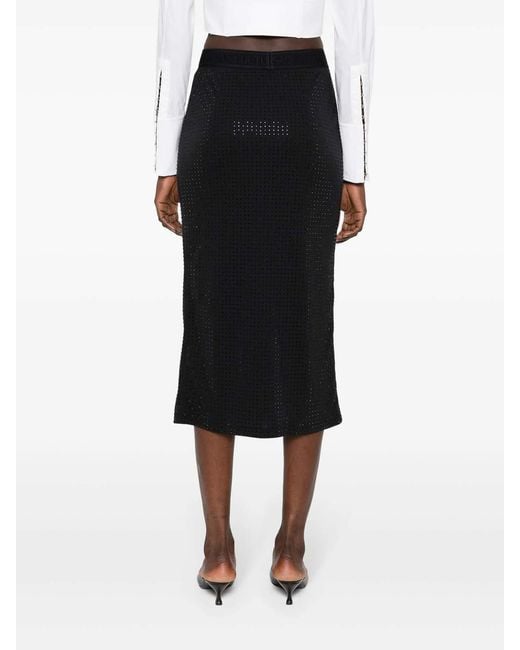 Versace Jeans Couture Black Midi Skirts