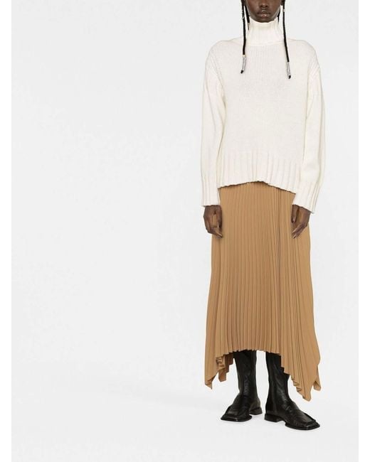 Jil Sander White Turtle Neck