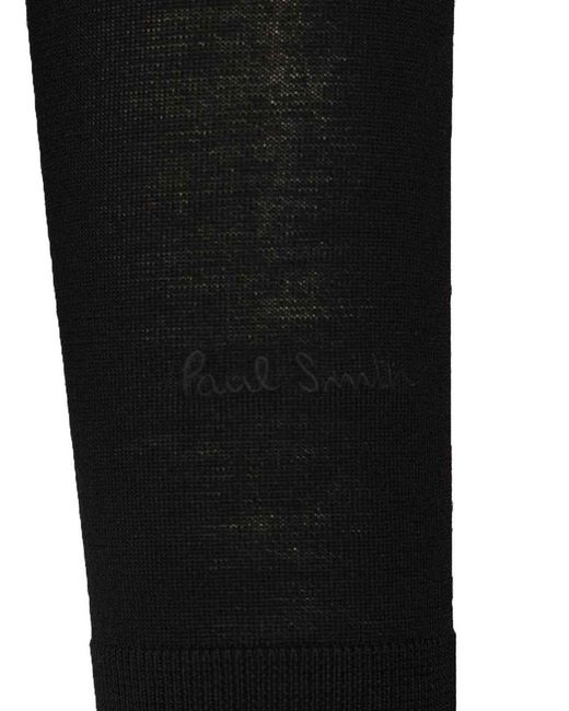 Paul Smith Black Long-Sleeved Polo Shirt for men
