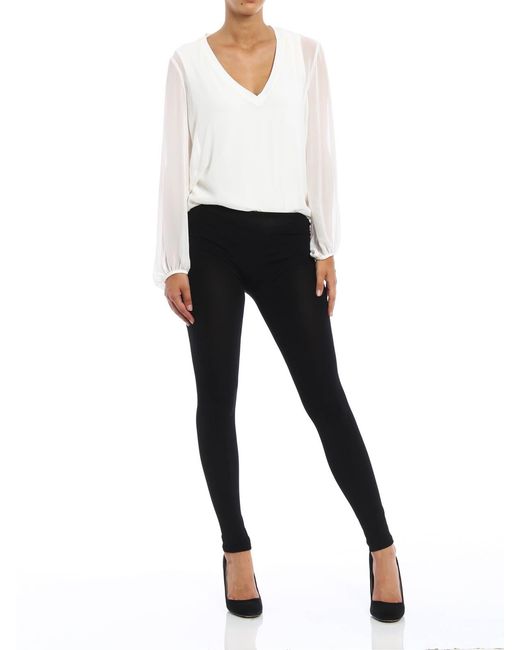 Valentino Garavani Black Stretch Leggings