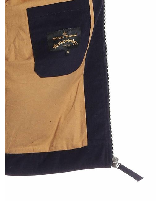 Vivienne Westwood Blue Factory Jacket In Corduroy for men