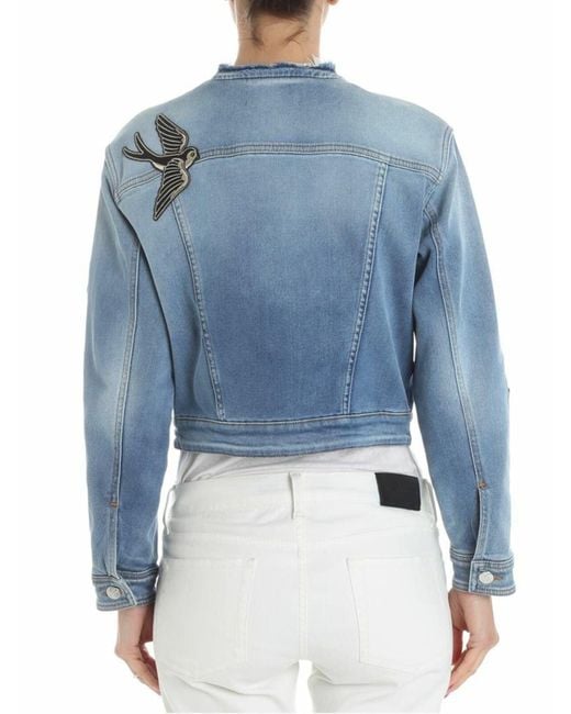 Karl Lagerfeld Blue Denim Jacket