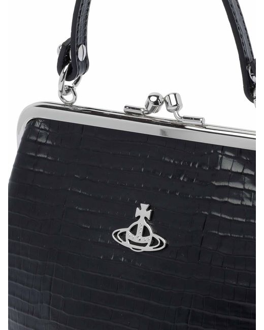 Vivienne Westwood Black Granny Handbag