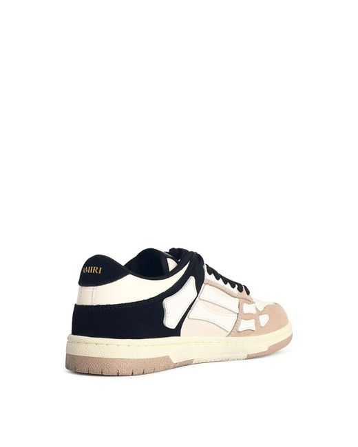 Amiri Natural 'Distressed Skel Top Low' Sneakers for men