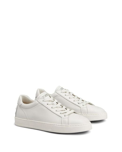 Tod's White Leather Sneakers for men