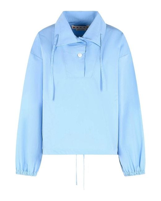 Marni Blue Cotton Shirt