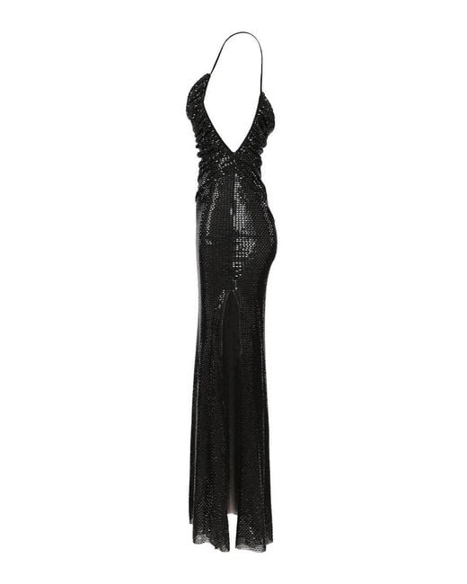 Self-Portrait Black Draped Dress