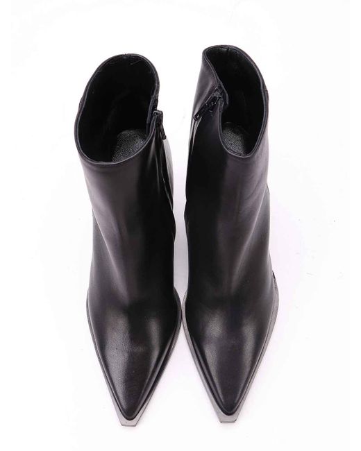 Albano Black Leather Boots