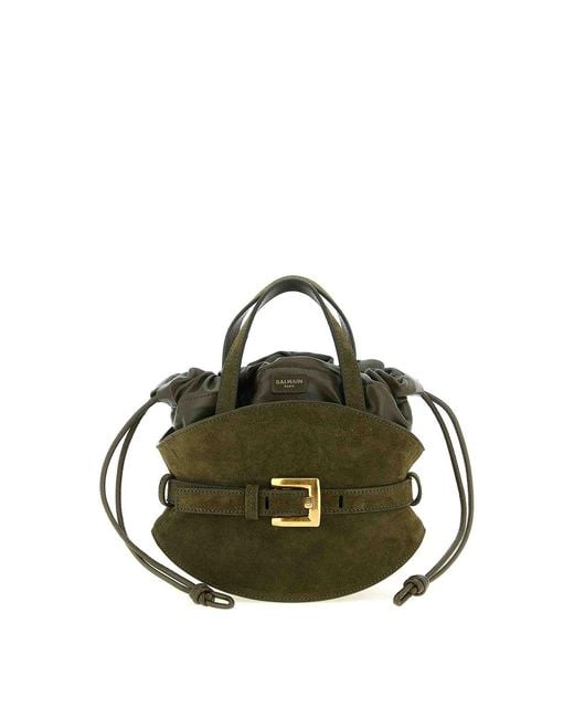 Balmain Green Shuffle Mini Handbag
