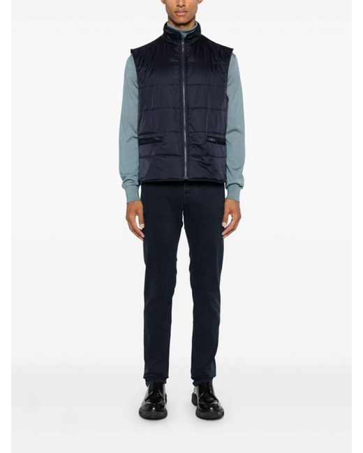 Fay Blue Cashmere Coat for men