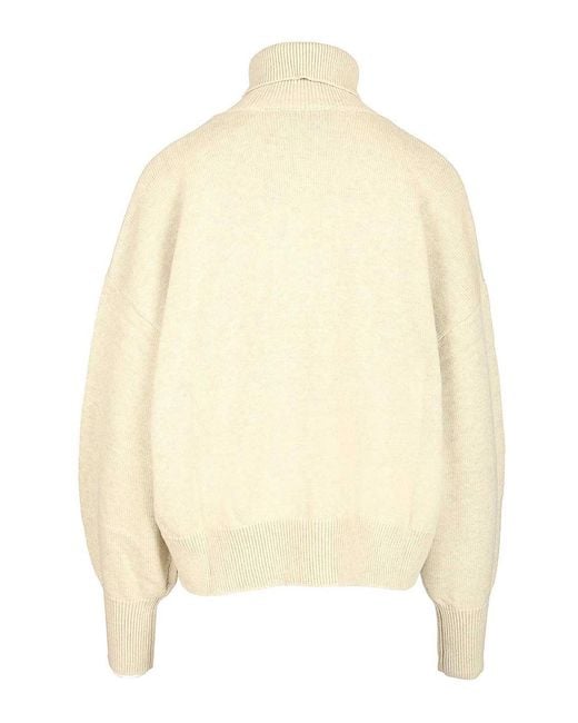 Isabel Marant Natural Nasha Turtleneck Sweater