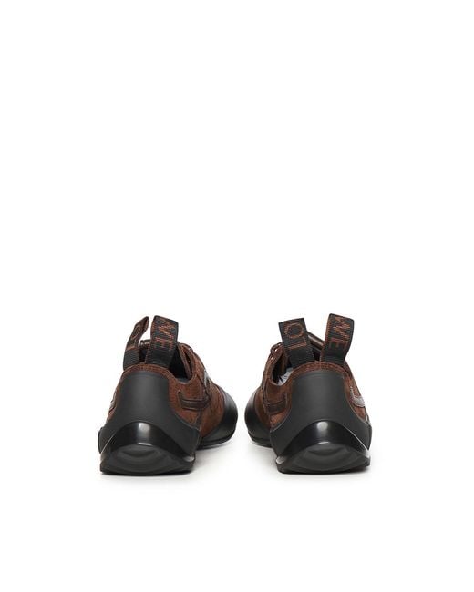 Loewe Brown Suede Grip Sneaker