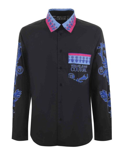 Versace Blue Couture Shirt for men