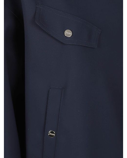 Herno Blue Tech Fabric Jacket