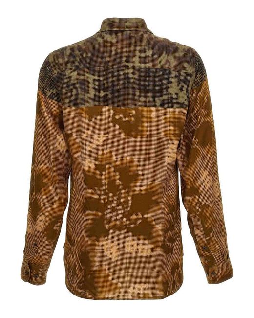Dries Van Noten Brown Carvies 9080 Shirt for men