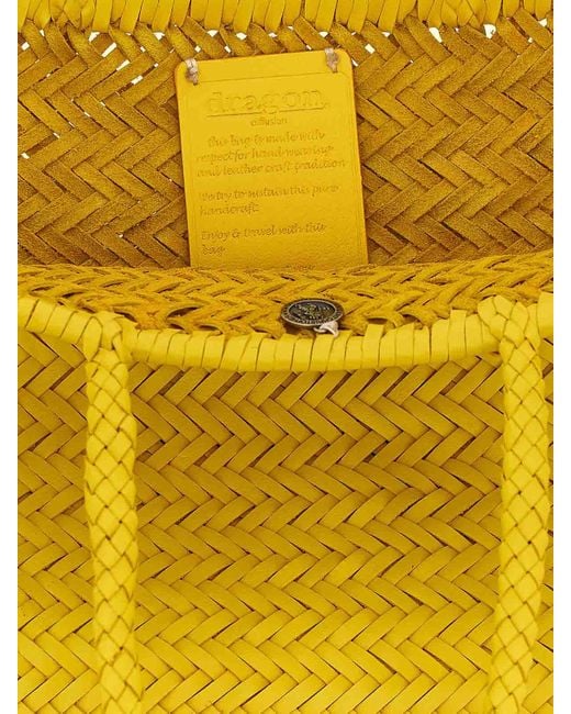 Dragon Diffusion Yellow Bamboo Triple Jump Large Shoulder Bag