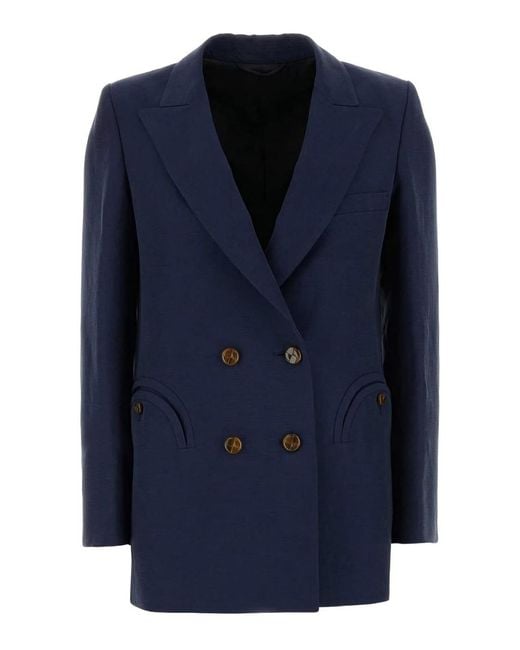 Blazé Milano Blue Savannah Double-Breasted Jacket