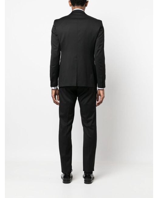 Tagliatore Black Three-Piece Tuxedo Suit for men