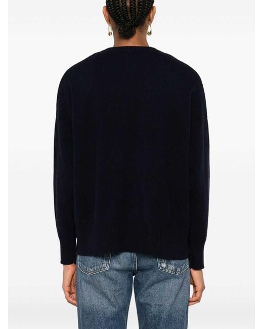 Be You Blue Cashmere Crewneck Sweater