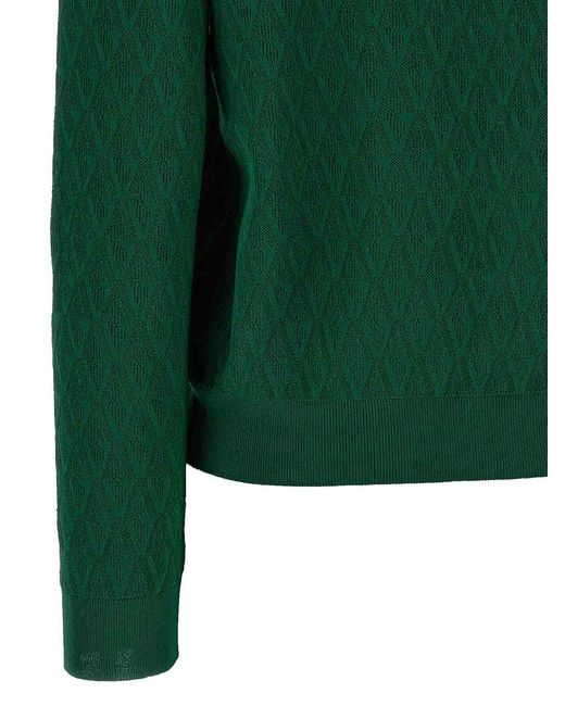 Versace Green Cardigan Pattern V