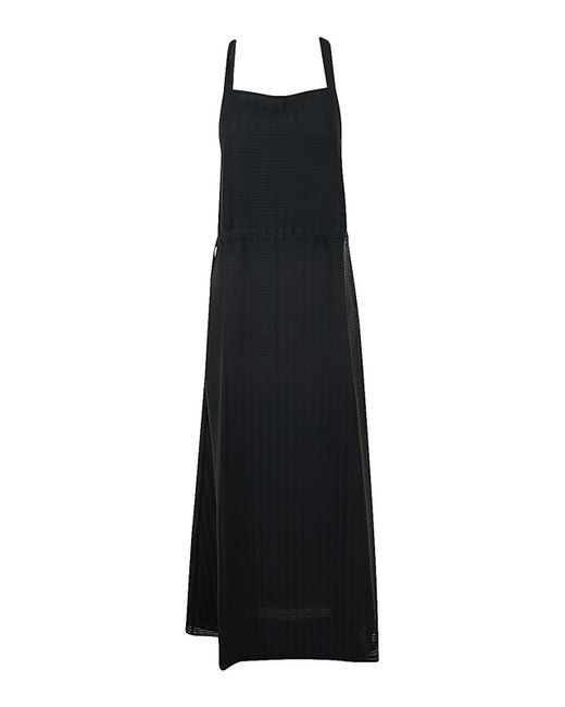 Emporio Armani Black Long Dress With Belt