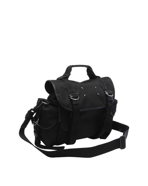 Maison Margiela Black Small High Tech Messenger Bag for men