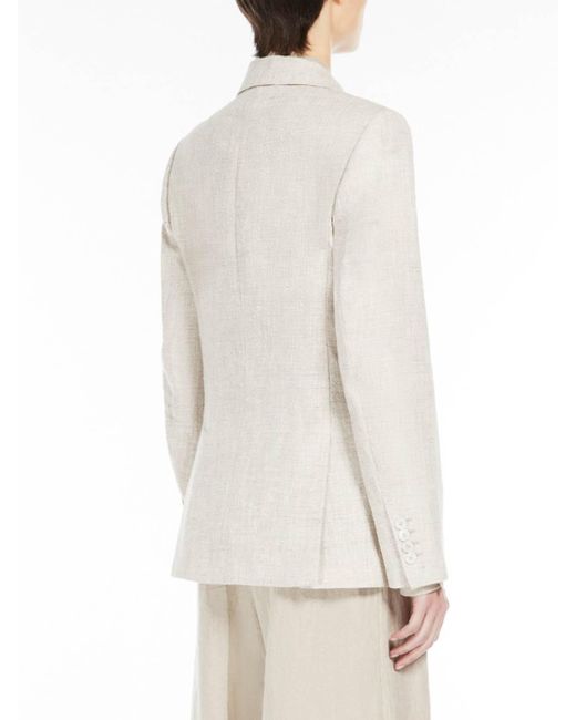 Max Mara Natural Double-Breasted Jacket