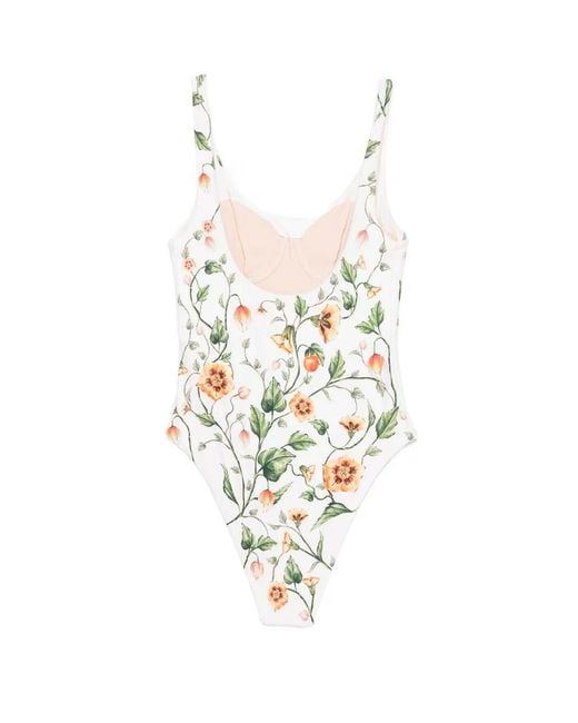 Agua Bendita White 'Gema Uchuva' One-Piece Swimsuit