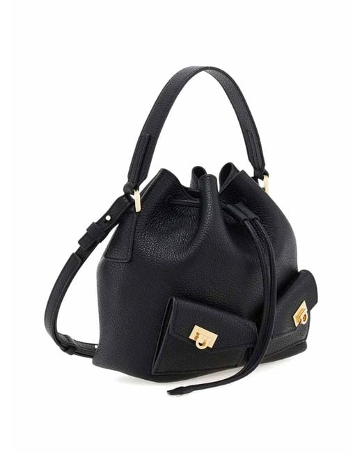 Borsa A Secchiello di Ferragamo in Black