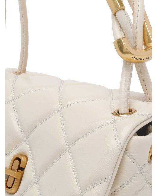 Marc Jacobs White The Mini Dual Shoulder Bag